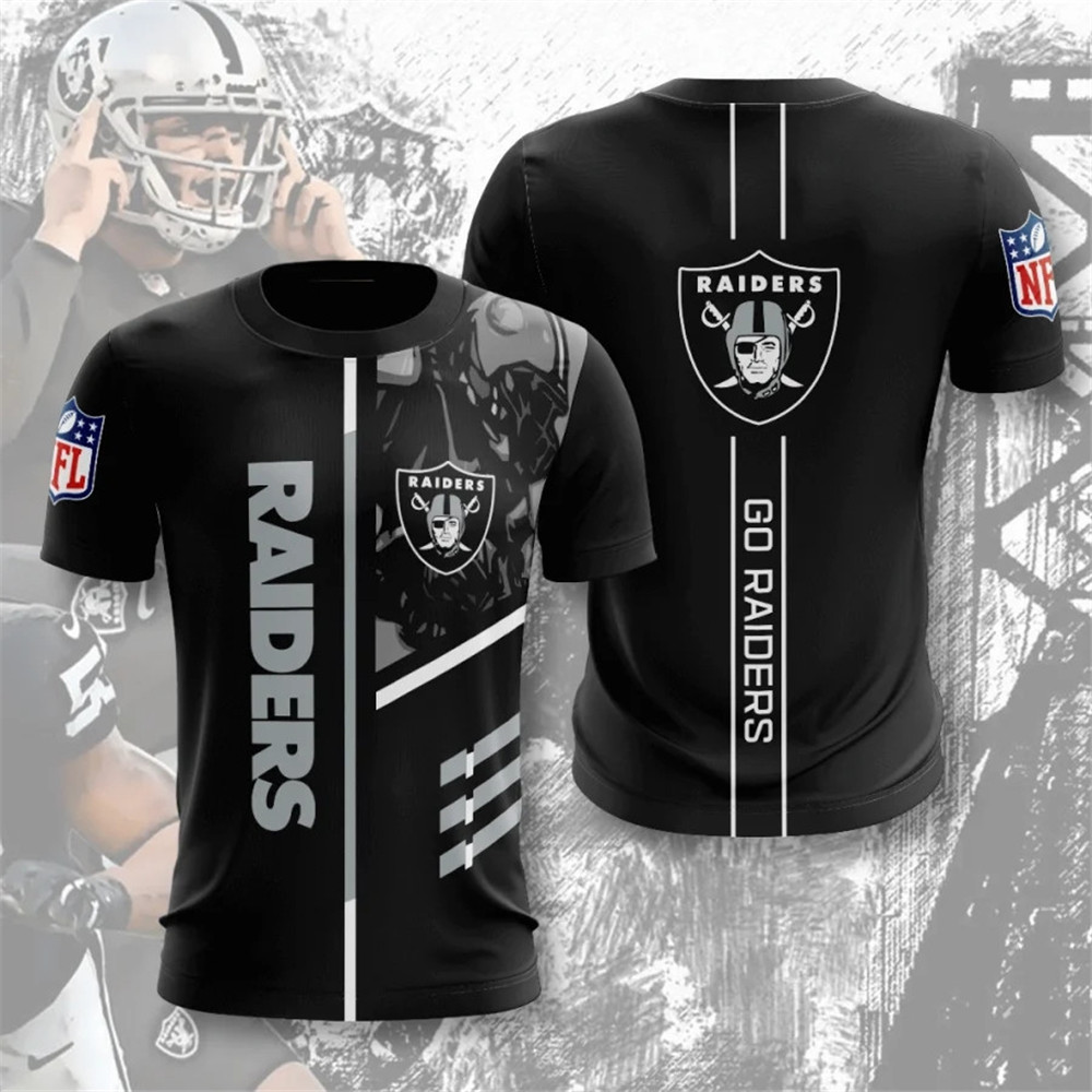 Las Vegas Raiders T-shirt 3D Performance Short Sleeve