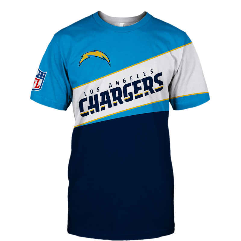 Los Angeles Chargers T-shirt 3D new style Short Sleeve gift for fan