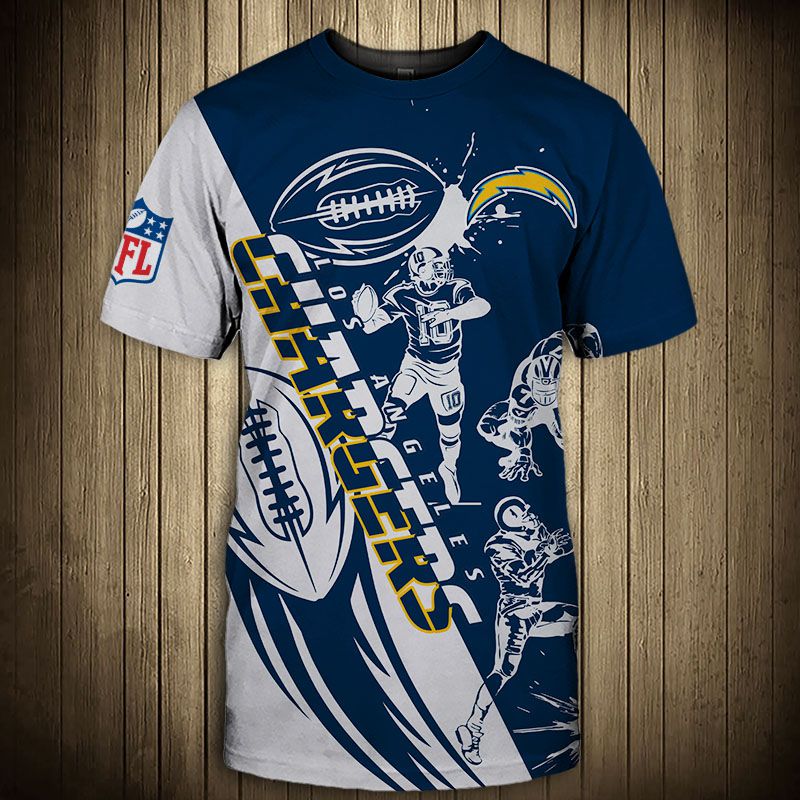 Los Angeles Chargers T-shirt Graphic Cartoon player gift for fans