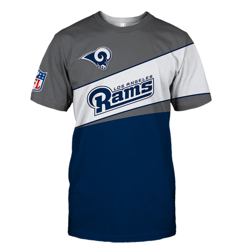 Los Angeles Rams T-shirt 3D new style Short Sleeve gift for fan