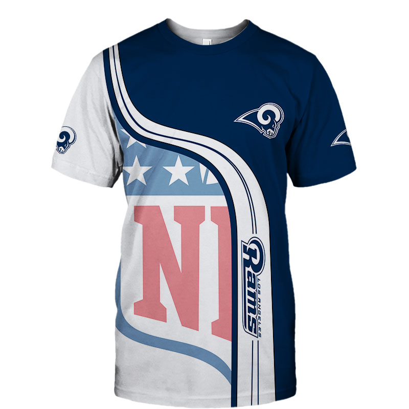 Los Angeles Rams T-shirt 3D summer 2020 Short Sleeve gift for fan