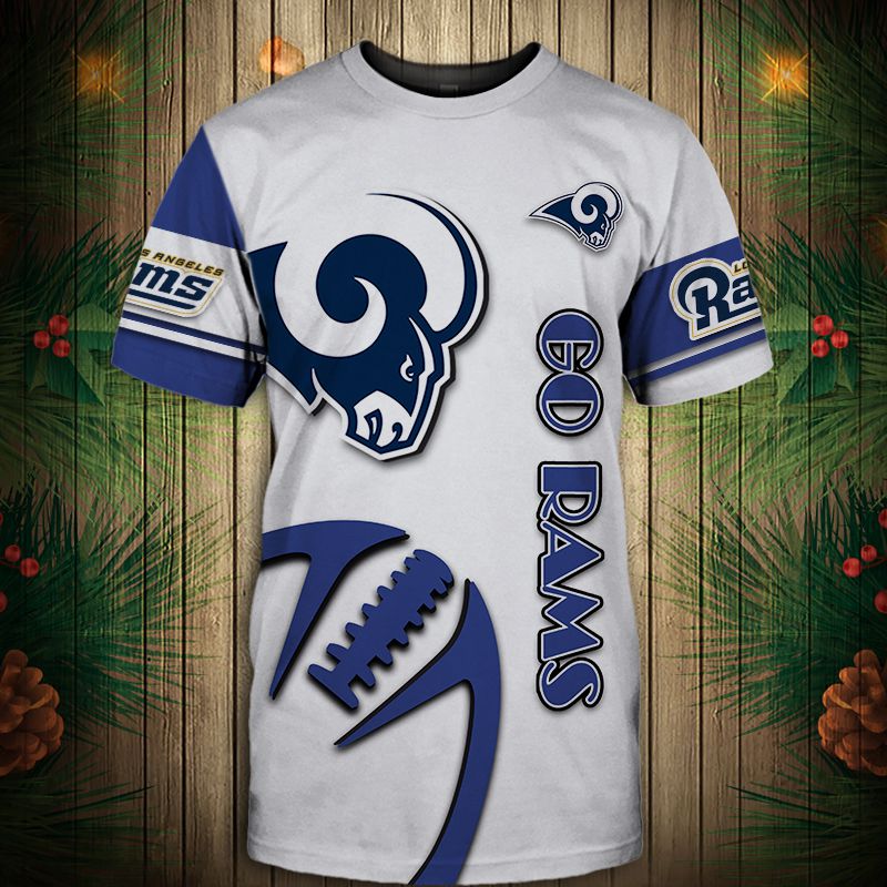 Los Angeles Rams T-shirt Graphic balls gift for fans