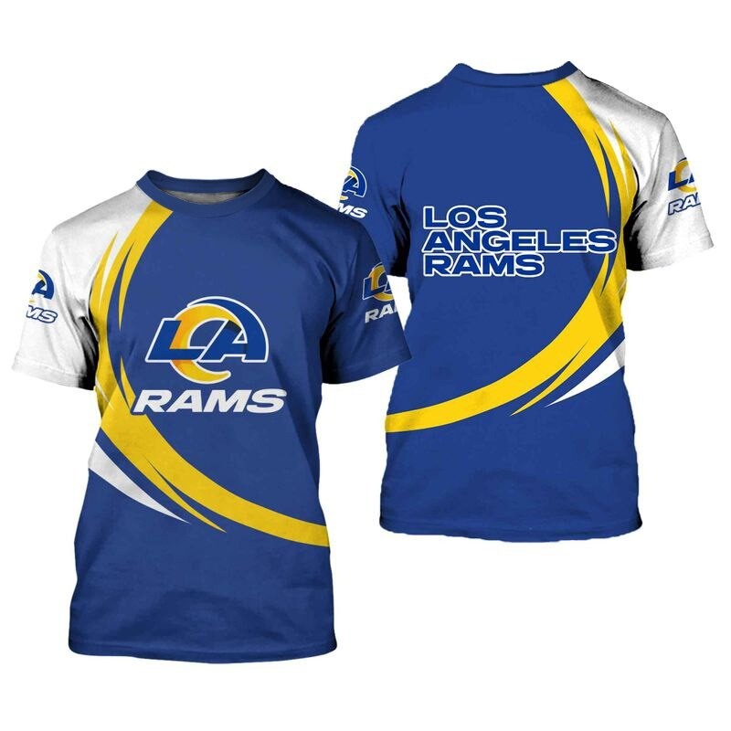 Los Angeles Rams T-shirt curve Style gift for men