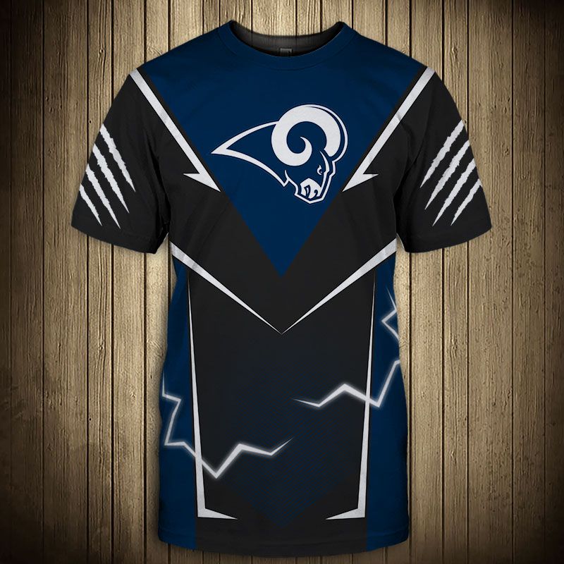Los Angeles Rams T-shirts lightning graphic gift for men