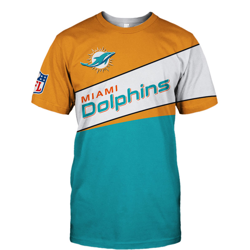 Miami Dolphins T-shirt 3D new style Short Sleeve gift for fan