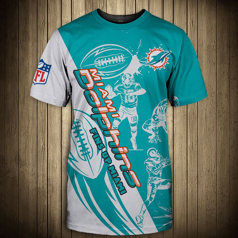 Miami Dolphins T-shirt Graphic Cartoon player gift for fans