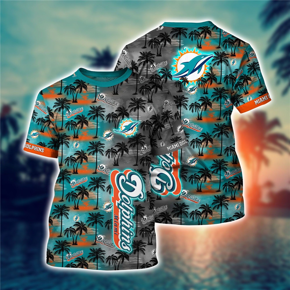 Miami Dolphins T-shirt flower gift for summer 2022