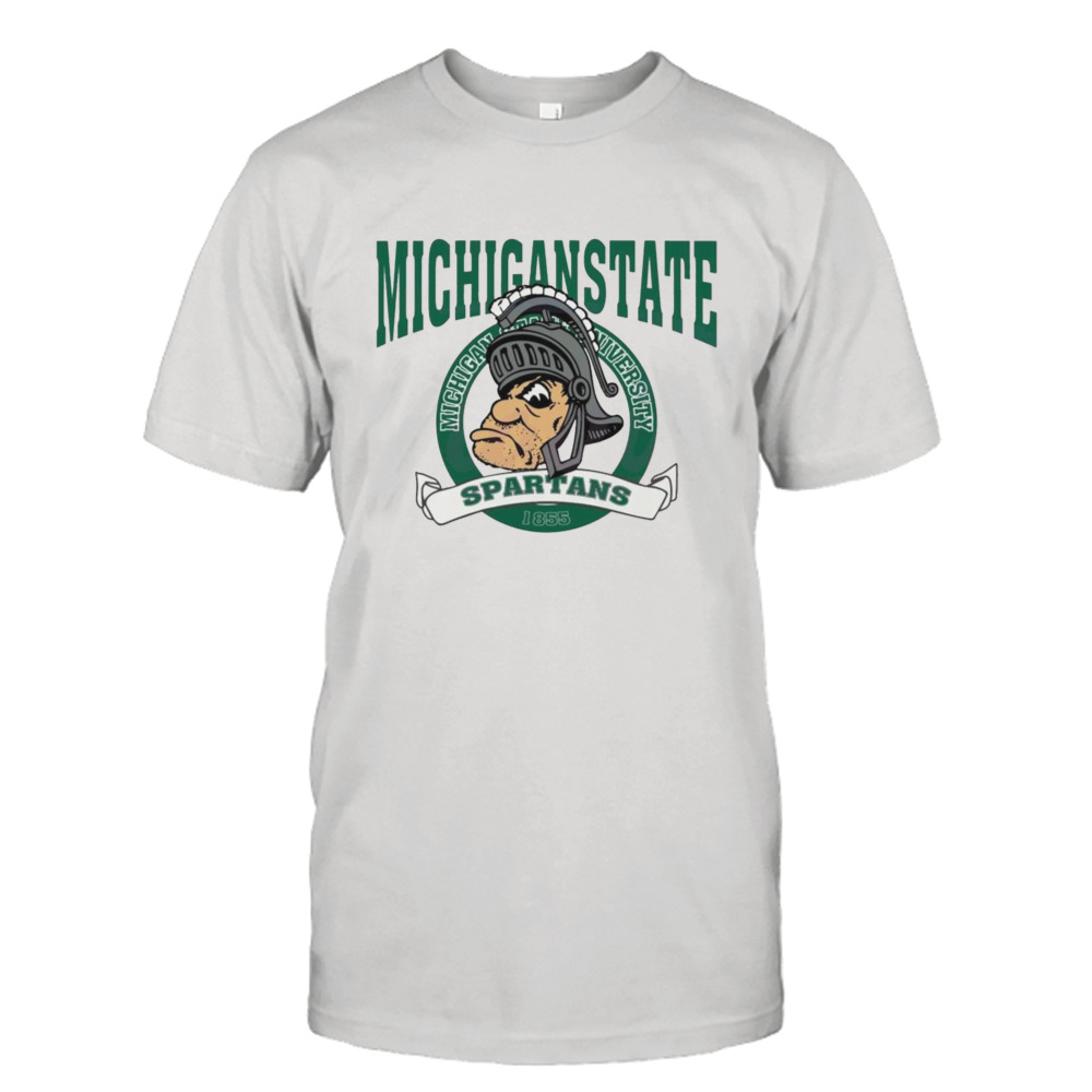 Michigan state spartans 1855 logo shirt
