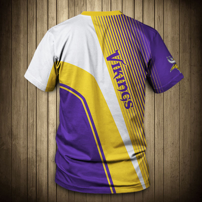 Minnesota Vikings T-shirt 3D Short Sleeve O Neck gift for fan NFL