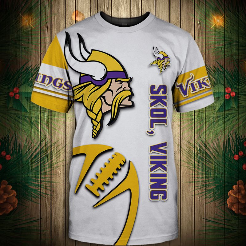 Minnesota Vikings T-shirt Graphic balls gift for fans