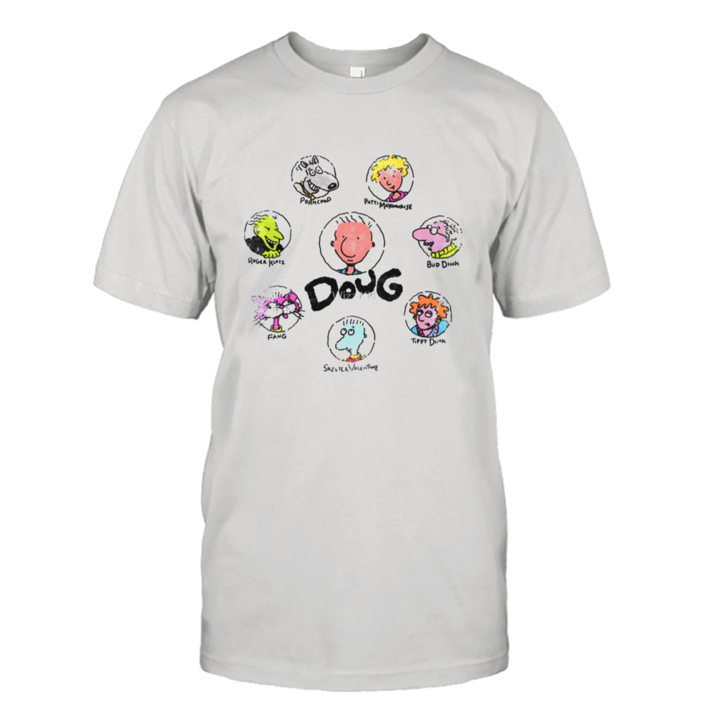 Mr Funnie Doug Cartoon Collage shirt