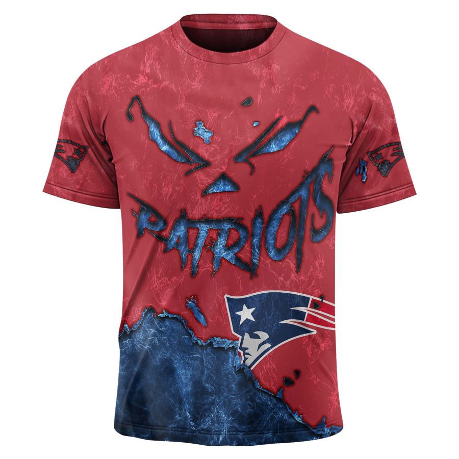 New England Patriots T-shirt 3D devil eyes gift for fans