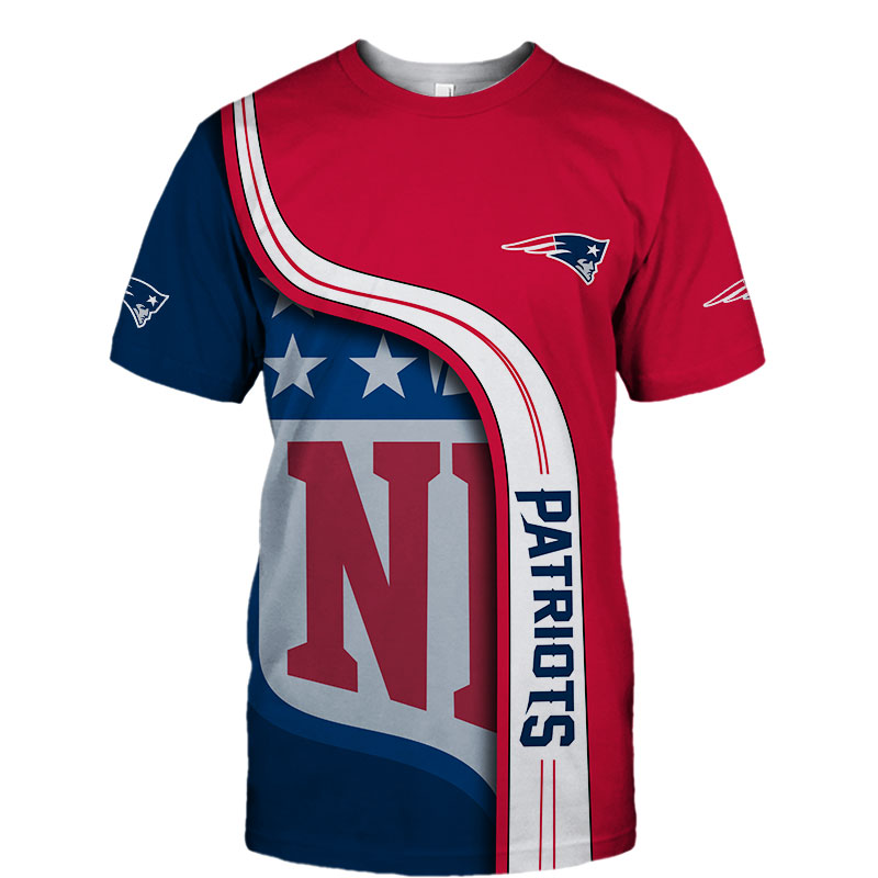 New England Patriots T-shirt 3D summer 2020 Short Sleeve gift for fan