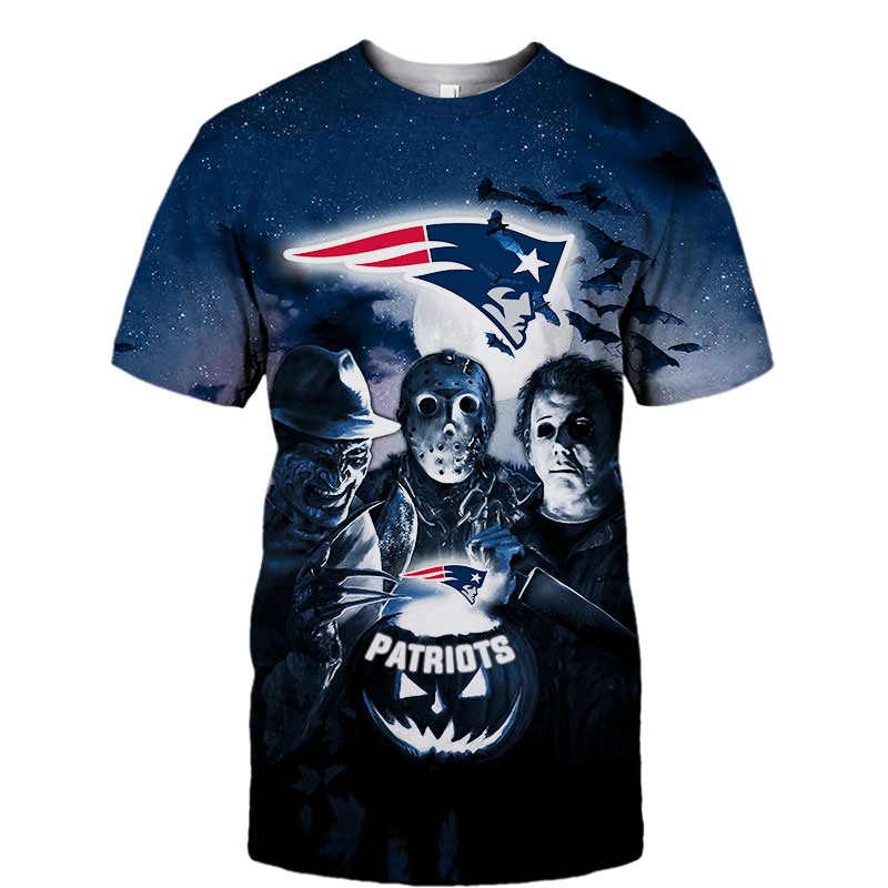 New England Patriots T-shirt Halloween Horror Night gift for fan