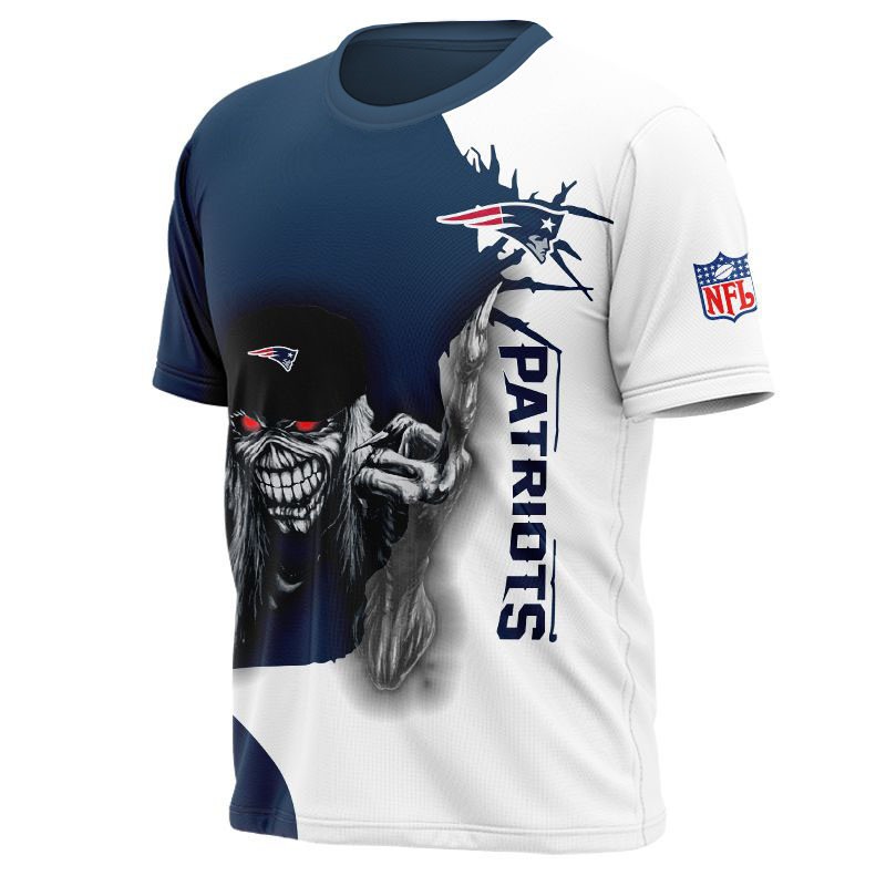 New England Patriots T-shirt Iron Maiden gift for Halloween