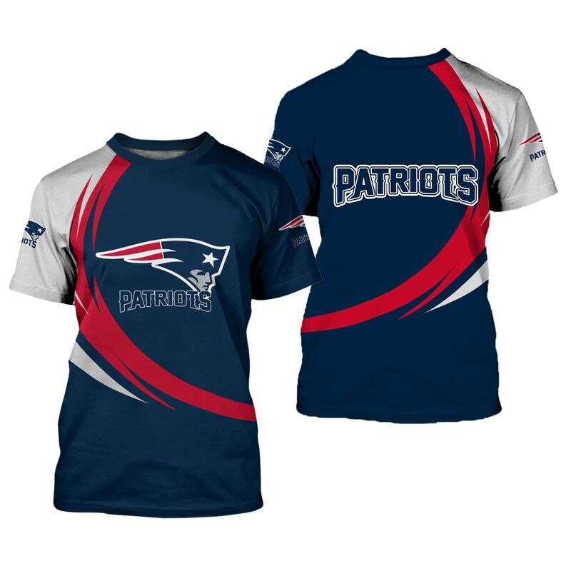 New England Patriots T-shirt curve Style gift for men