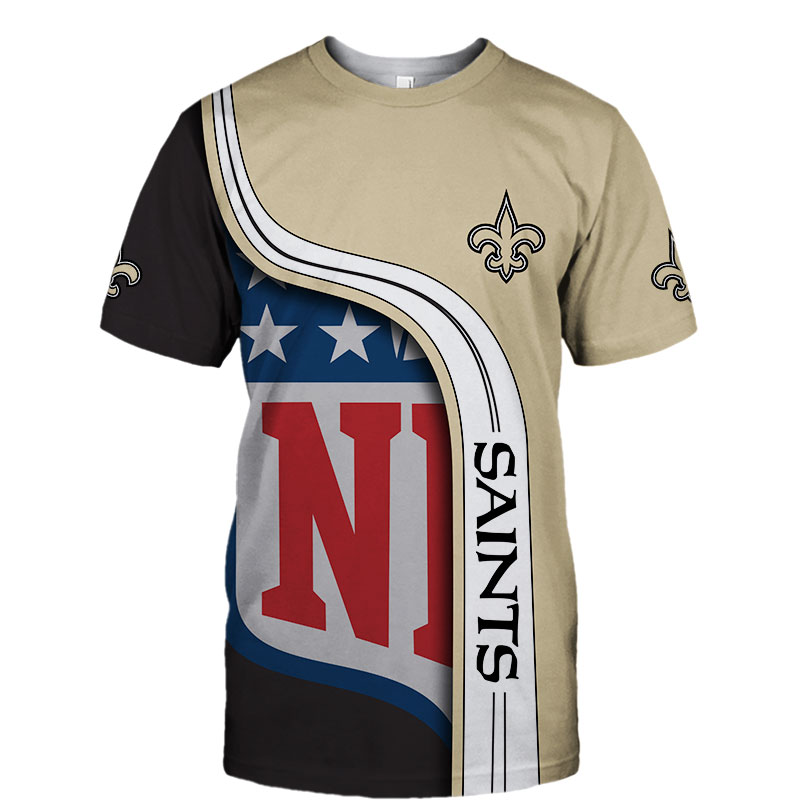 New Orleans Saints T-shirt 3D summer 2020 Short Sleeve gift for fan