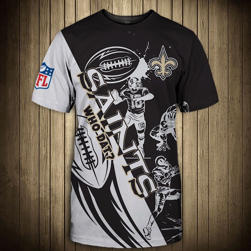 New Orleans Saints T-shirt Graphic Cartoon player gift for fans