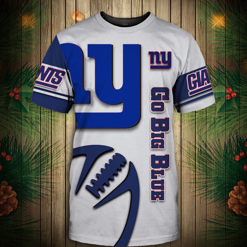 New York Giants T-shirt Graphic balls gift for fans