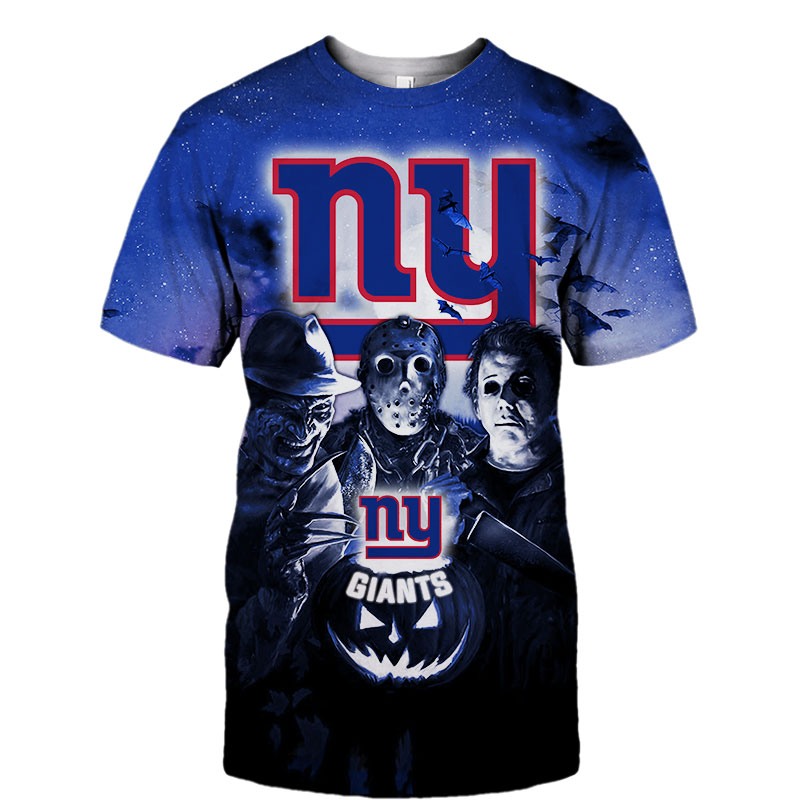 New York Giants T-shirt Halloween Horror Night gift for fan