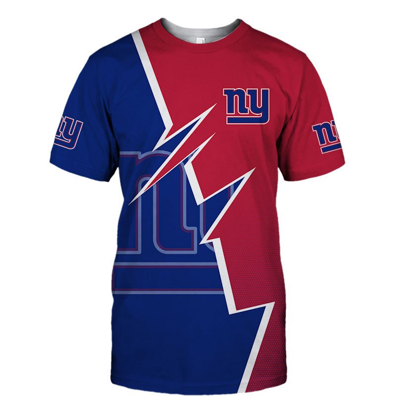 New York Giants T-shirt Zigzag graphic Summer gift for fans