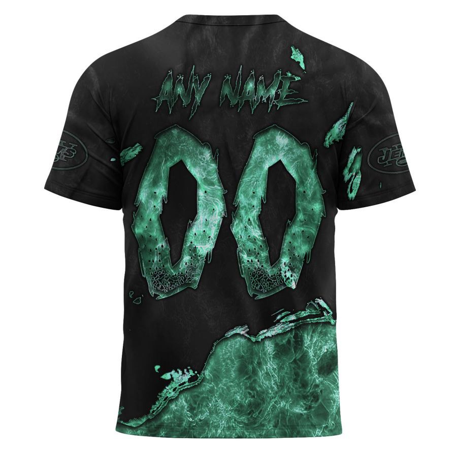 New York Jets T-shirt 3D devil eyes gift for fans