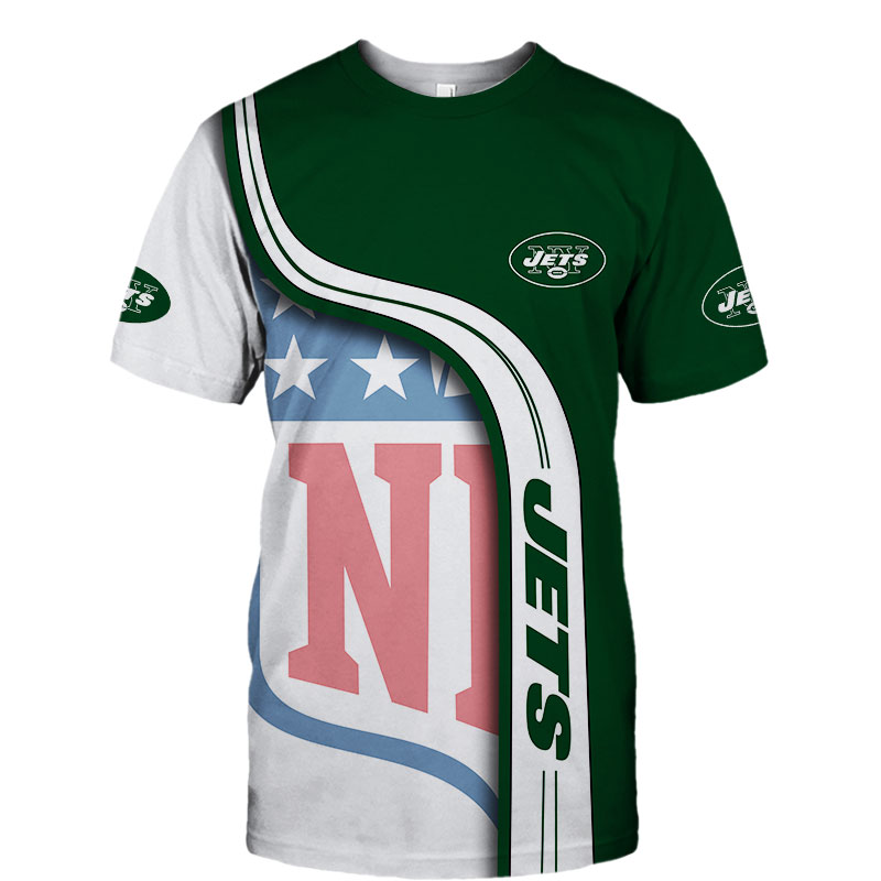 New York Jets T-shirt 3D summer 2020 Short Sleeve gift for fan