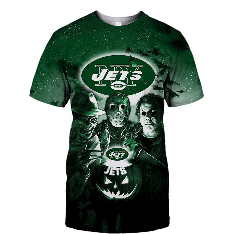 New York Jets T-shirt Halloween Horror Night gift for fan