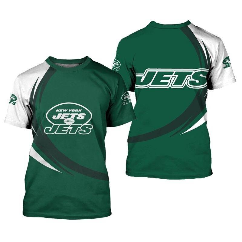 New York Jets T-shirt curve Style gift for men