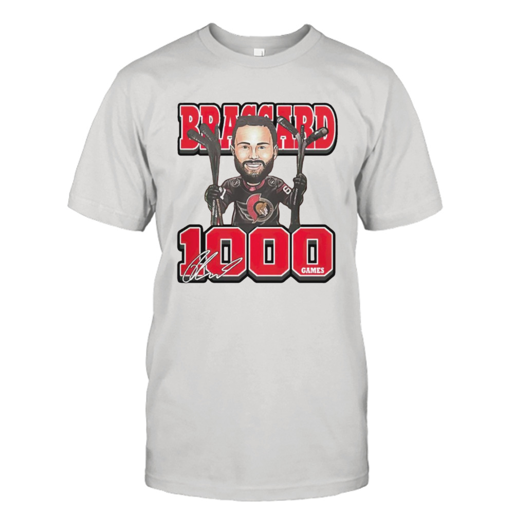 Ottawa Senators Derick Brassard 1000th Game shirt
