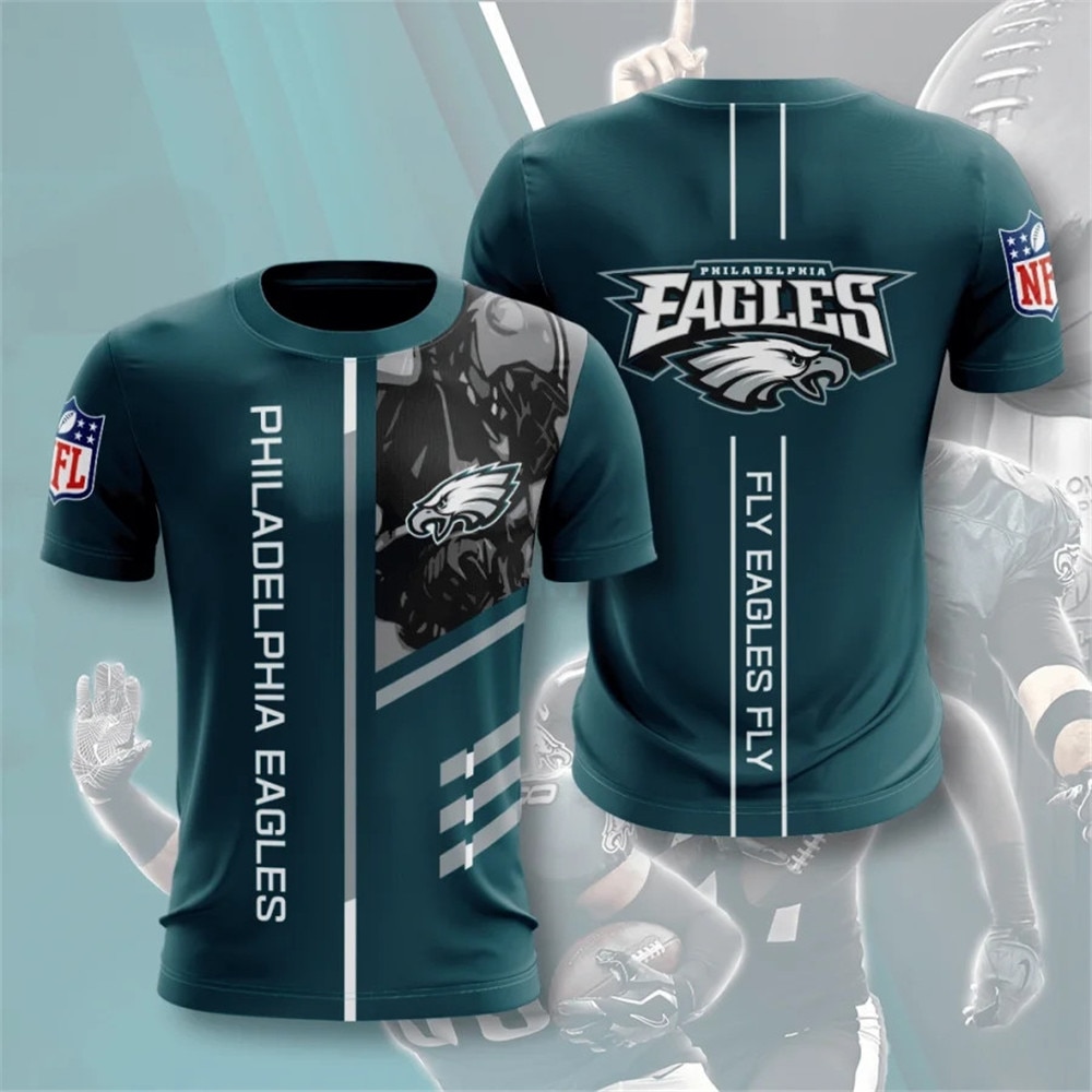 Philadelphia Eagles T-shirt 3D Performance Short Sleeve