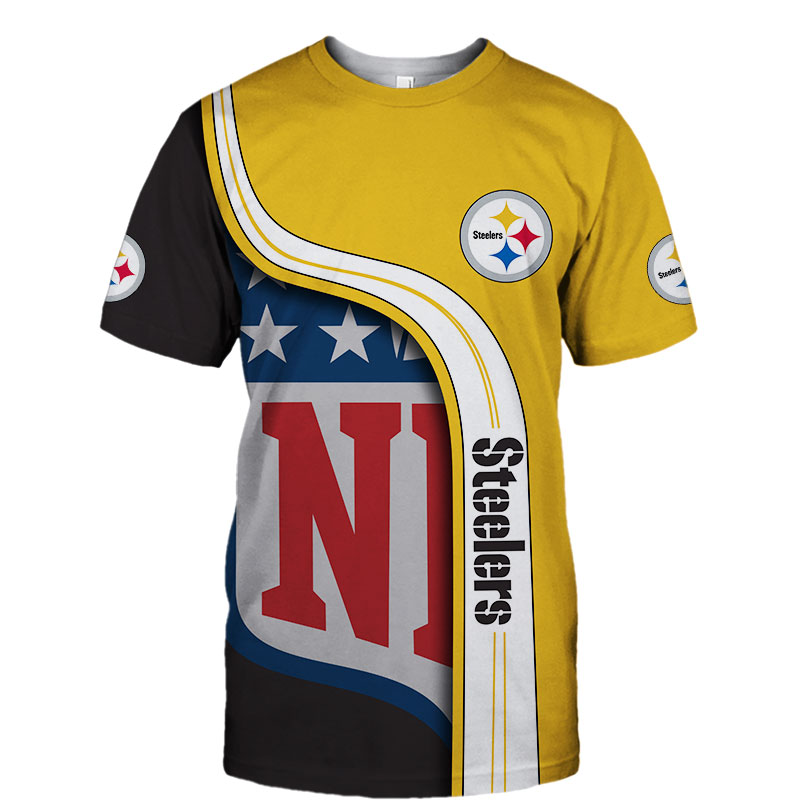 Pittsburgh Steelers T-shirt 3D summer 2020 Short Sleeve gift for fan