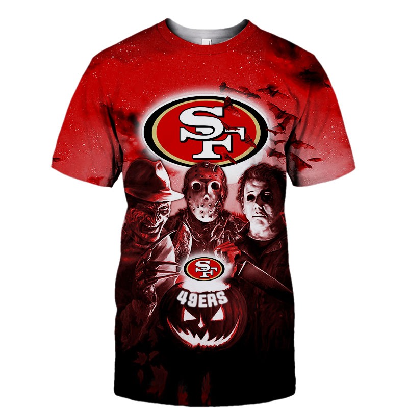 San Francisco 49ers T-shirt Halloween Horror Night gift for fan