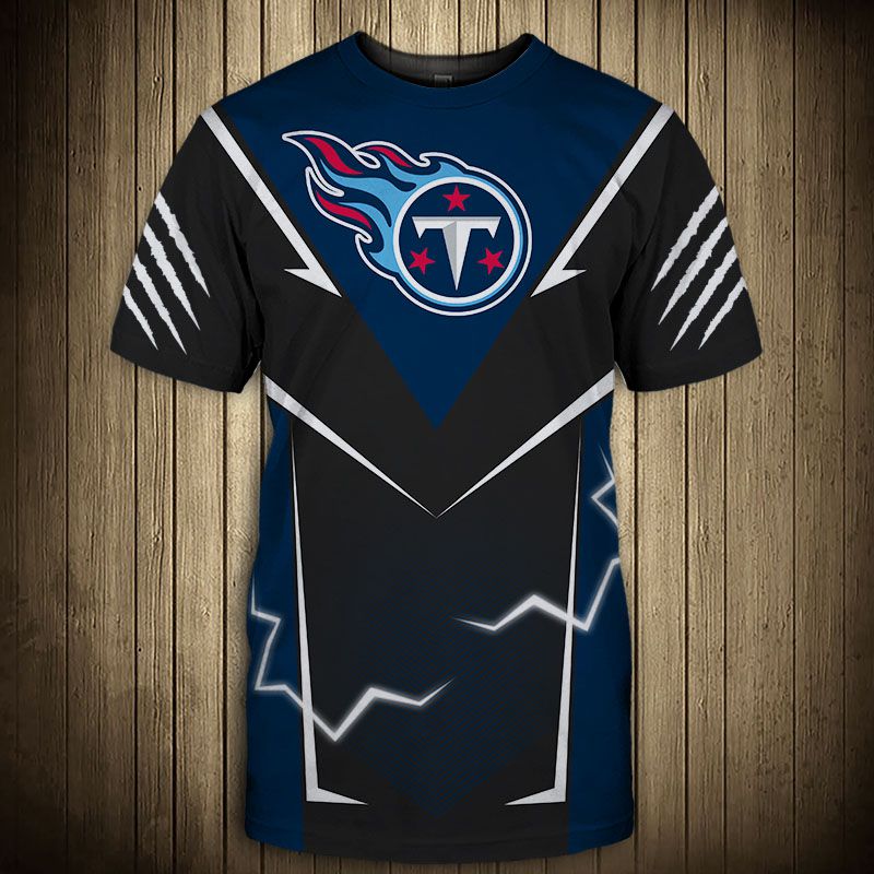 Tennessee Titans T-shirt lightning graphic gift for men