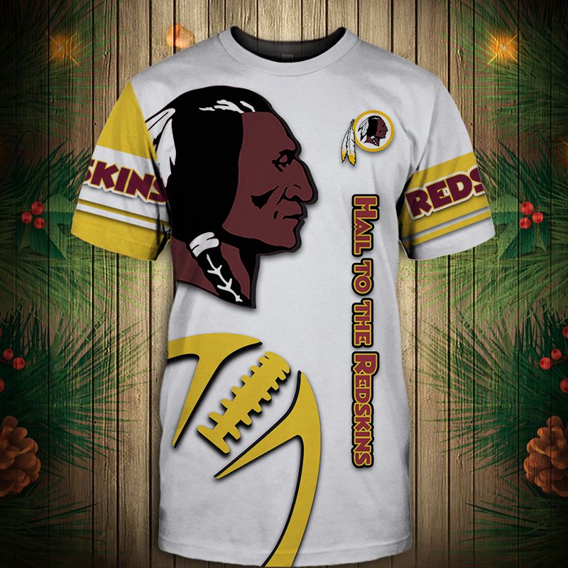 Washington Redskins T-shirt Graphic balls gift for fans