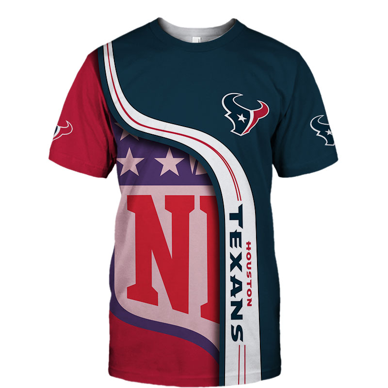 Houston Texans T-shirt 3D summer 2020 Short Sleeve gift for fan