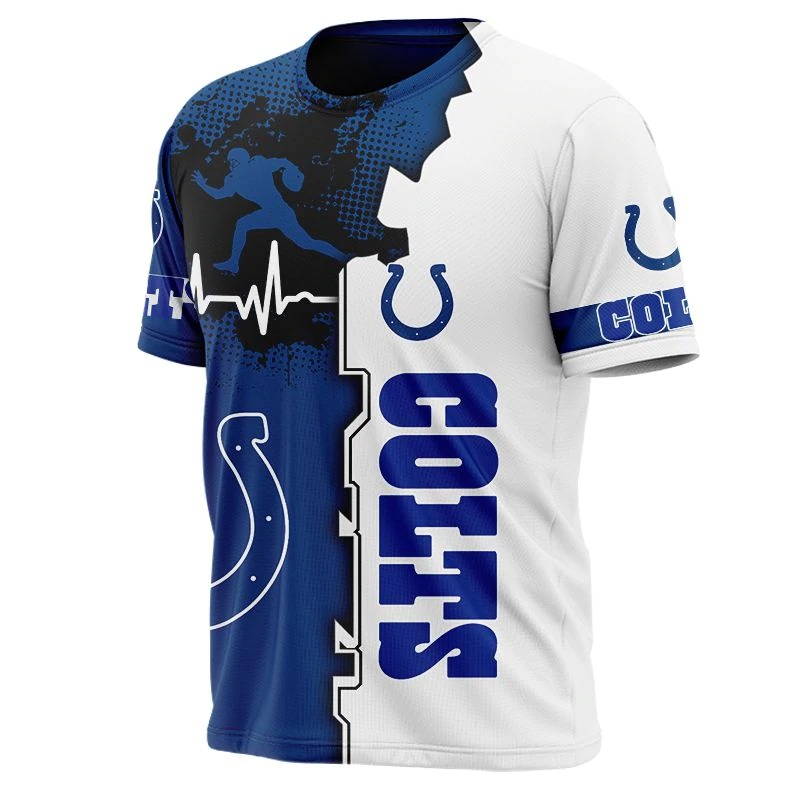 Indianapolis Colts Hoodie graphic heart ECG line