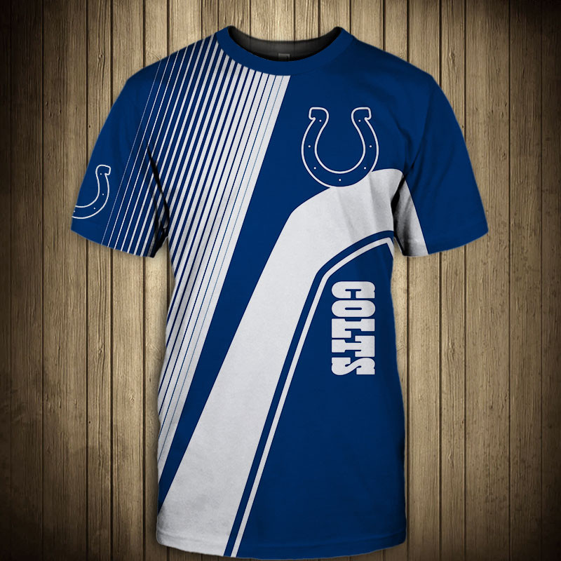 Indianapolis Colts T-shirt 3D Short Sleeve O Neck gift for fan NFL