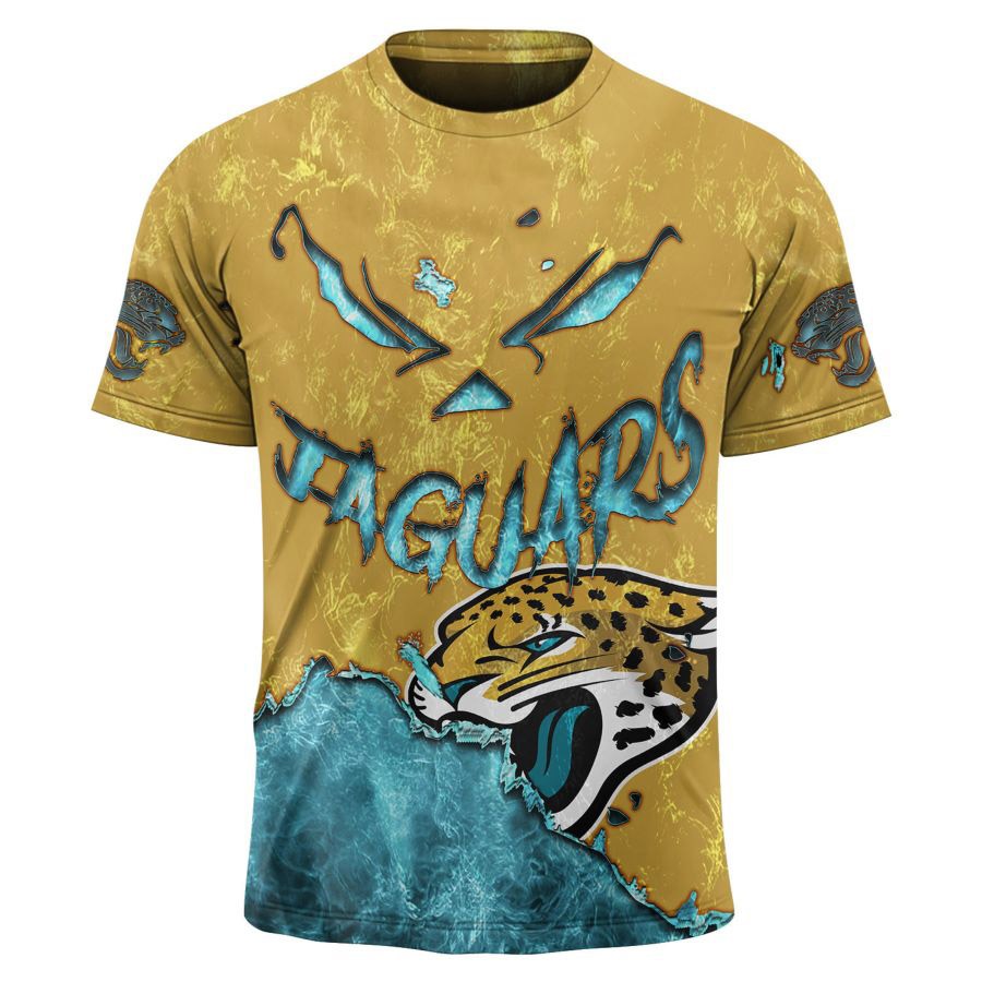 NFL T shirt Cheap 3D Custom Jacksonville Jaguars T shirts For Sale – 4 Fan  Shop