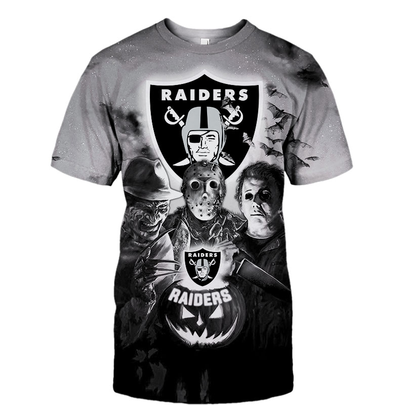 Las Vegas Raiders T-shirt Halloween Horror Night gift for fan