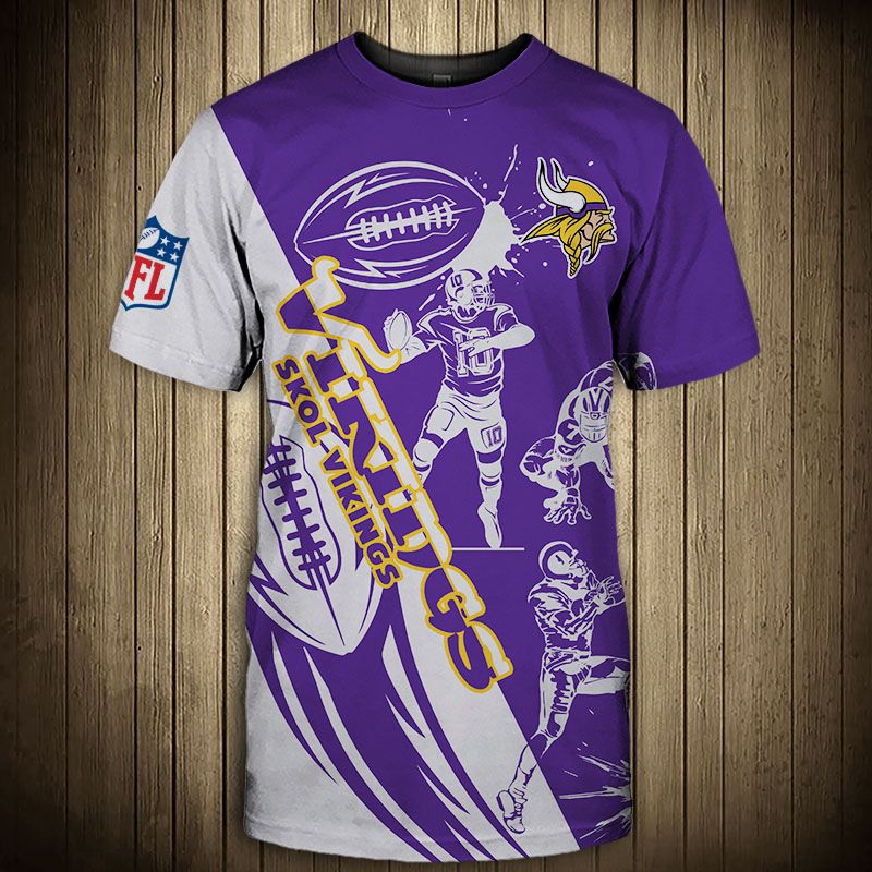 Minnesota Vikings T-shirt Graphic Cartoon player gift for fans