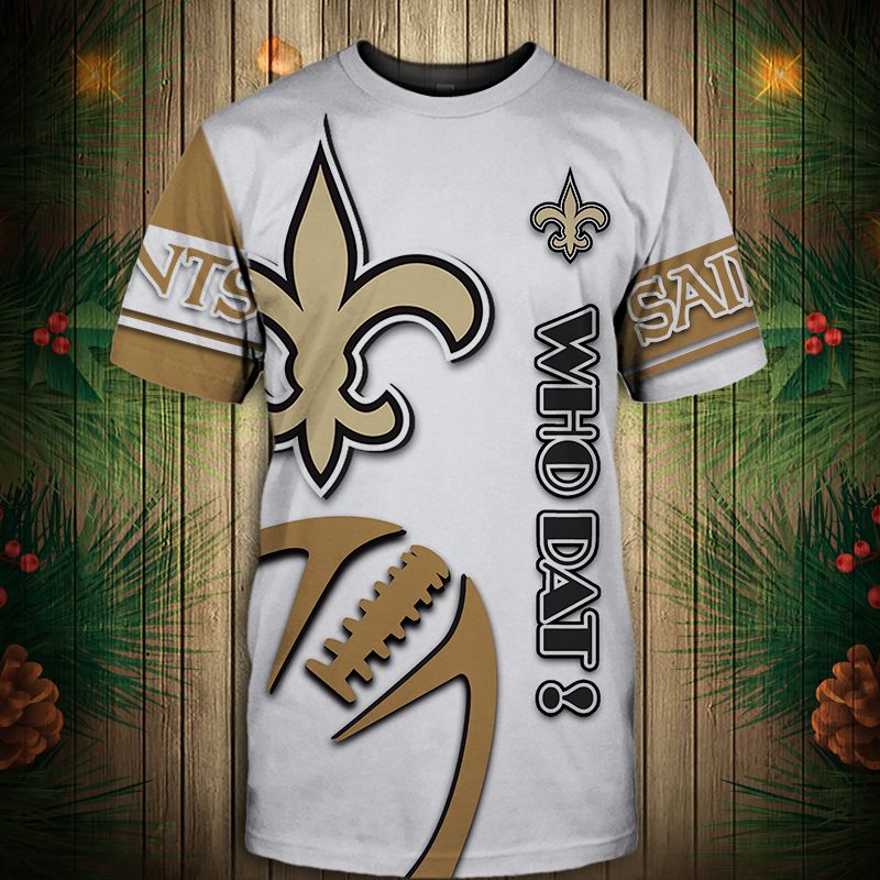 New Orleans Saints T-shirt Graphic balls gift for fans