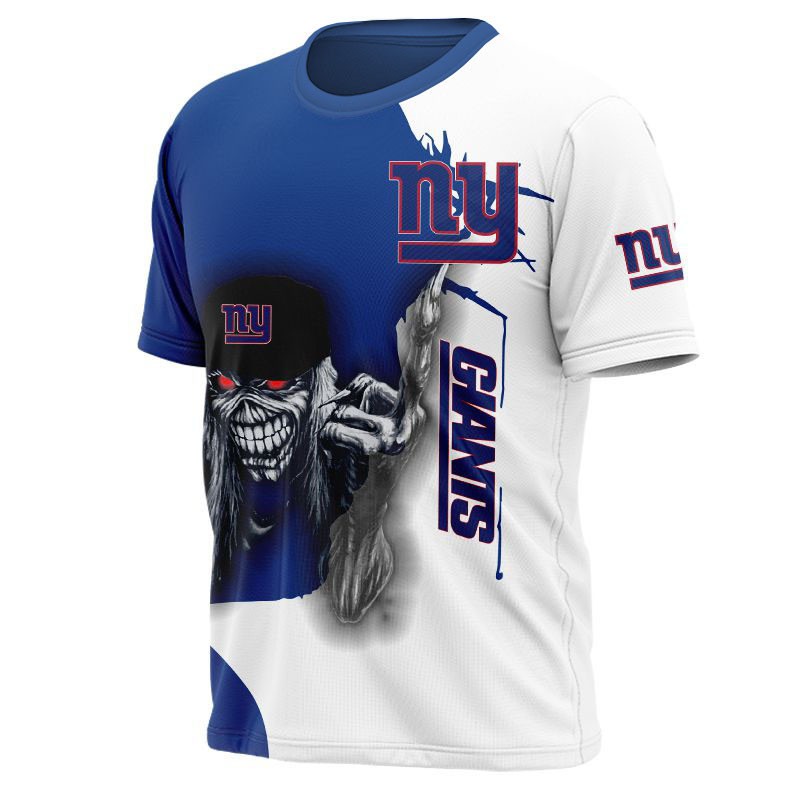 New York Giants T-shirt Iron Maiden gift for Halloween