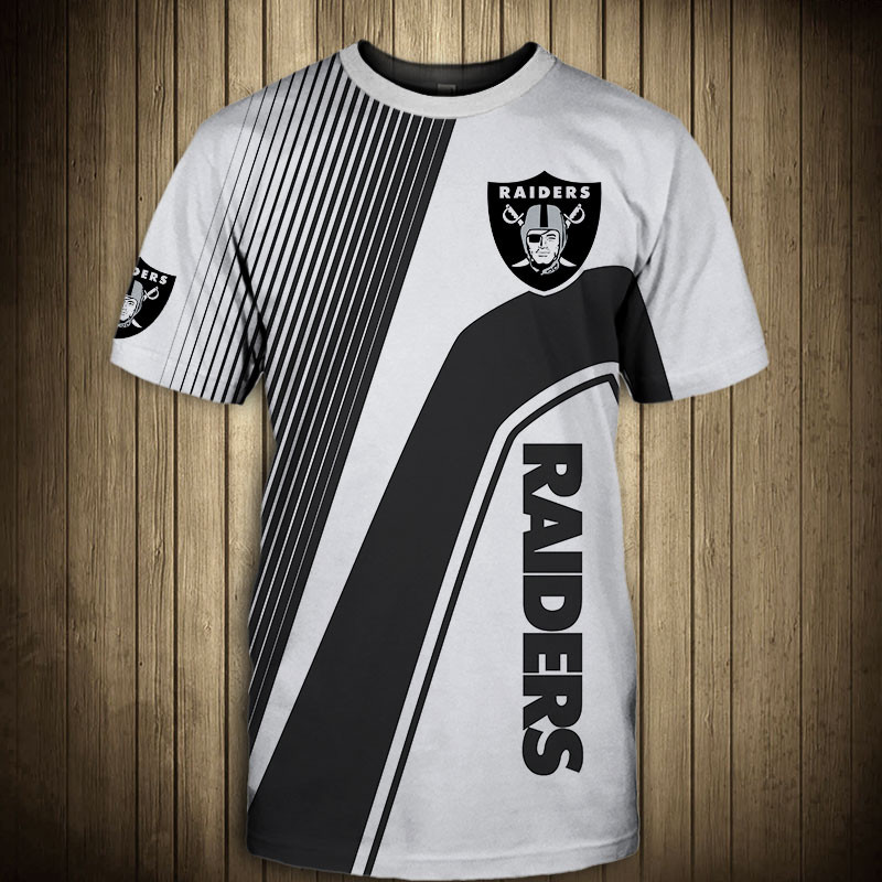 Oakland Raiders T-shirt 3D Short Sleeve O Neck gift for fan NFL