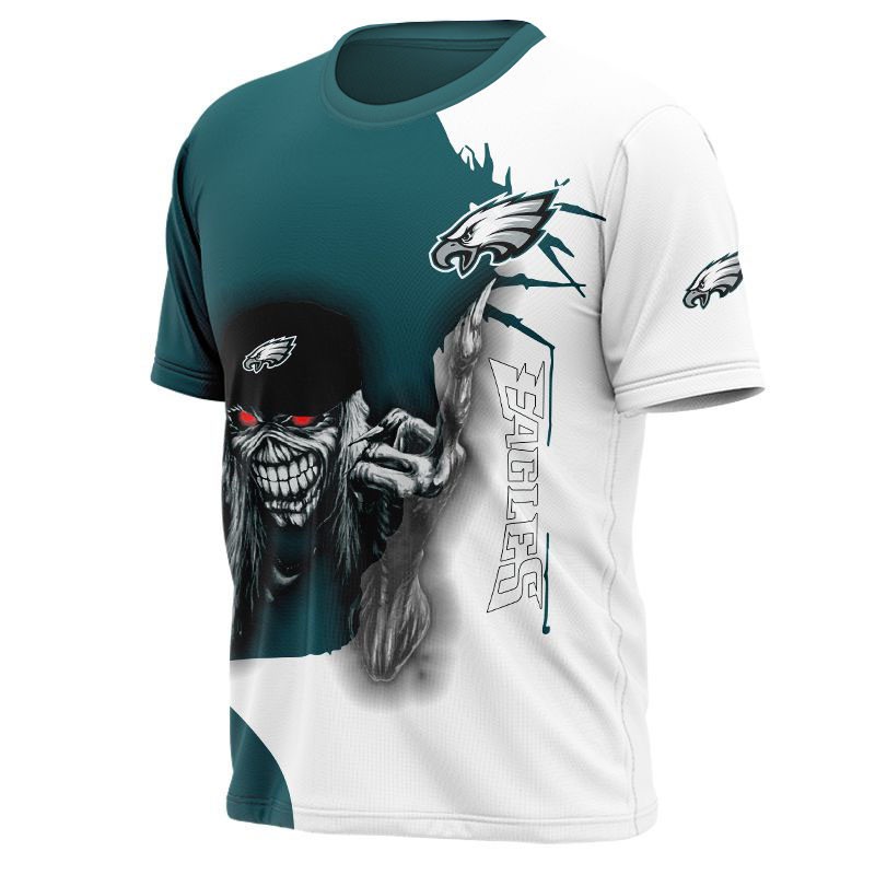 Philadelphia Eagles T-shirt Iron Maiden gift for Halloween