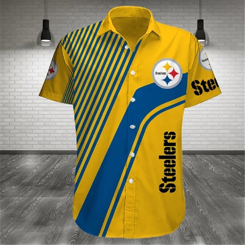 Pittsburgh Steelers Limited Edition Hawaiian Shirt Model 3 