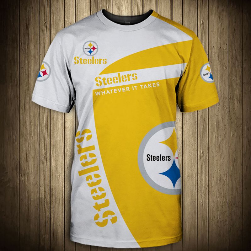 Pittsburgh Steelers T-Shirt 3D whatever it takes Short Sleeve