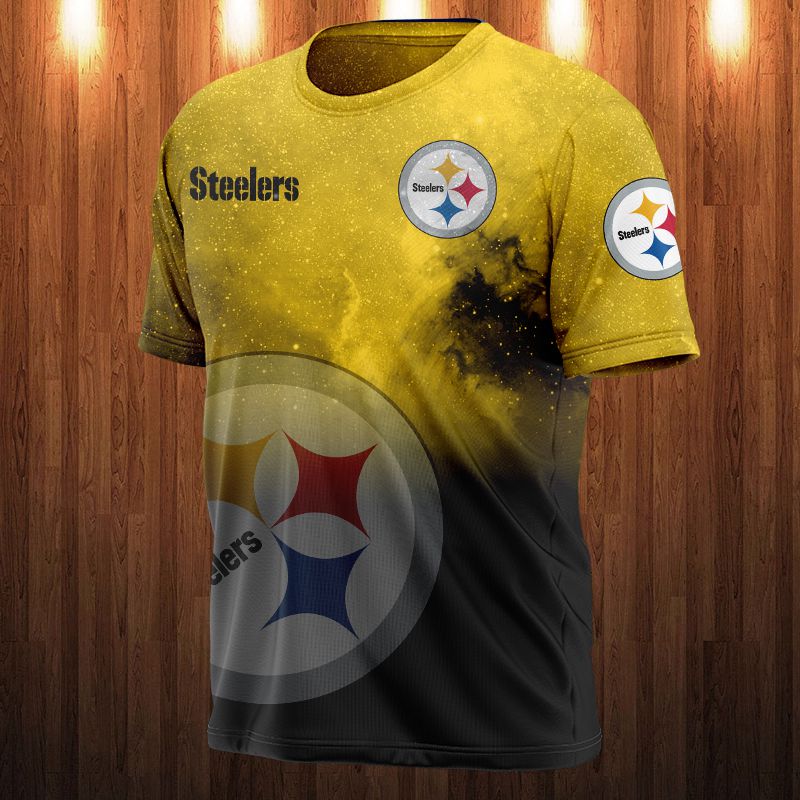 Pittsburgh Steelers T-shirt 3D Galaxy graphic gift for fan