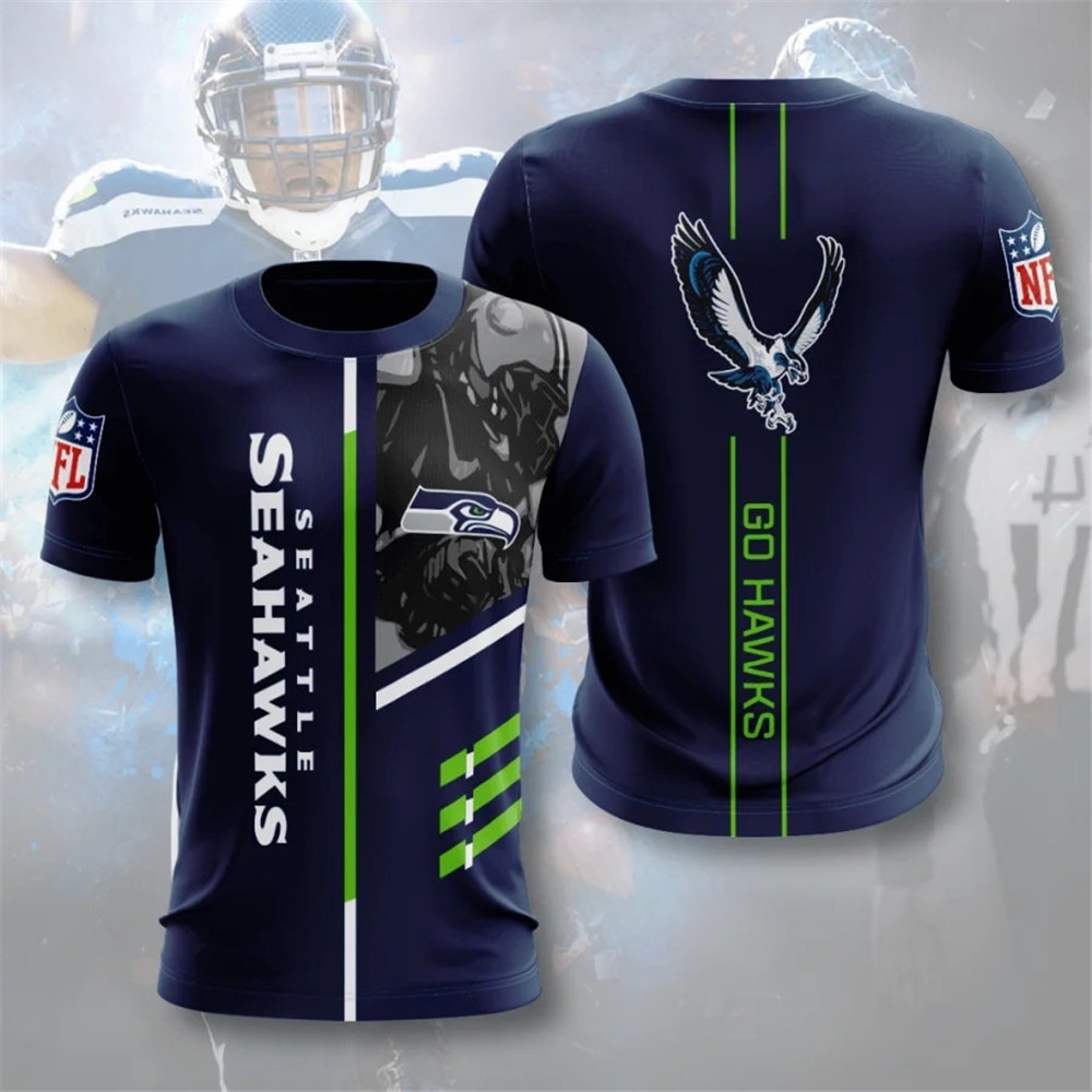 NEW FASHION 2023 Seattle Seahawks T-shirt 3D new style Short