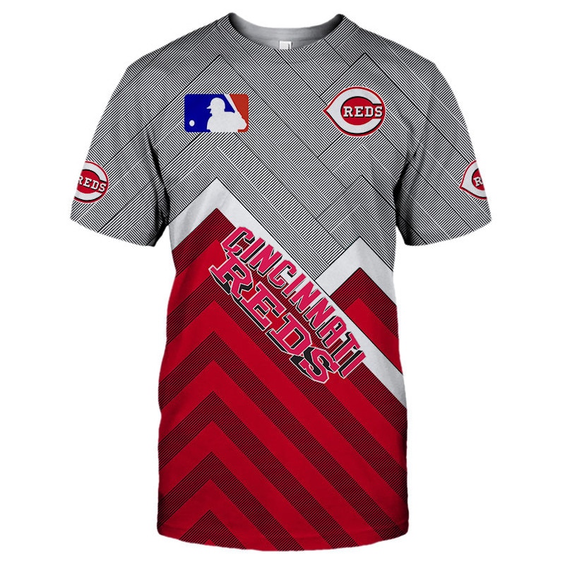 Cincinnati Reds T-shirt 3D Short Sleeve O Neck gift for fan